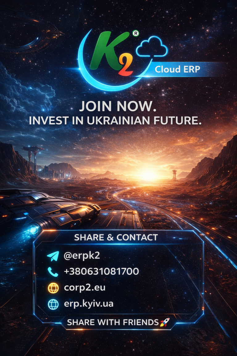 Не чекайте готового. Заходьте в українську ERP зараз: повний гід по K2 ERP для вашого бізнесу