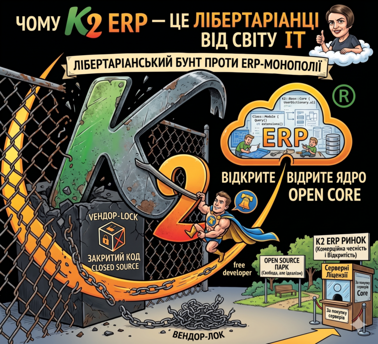 Open Source проти Відкритого коду: повний гід по K2 ERP для вашого бізнесу