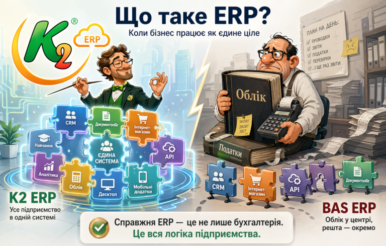 Що таке ERP: повний гід по K2 ERP для вашого бізнесу