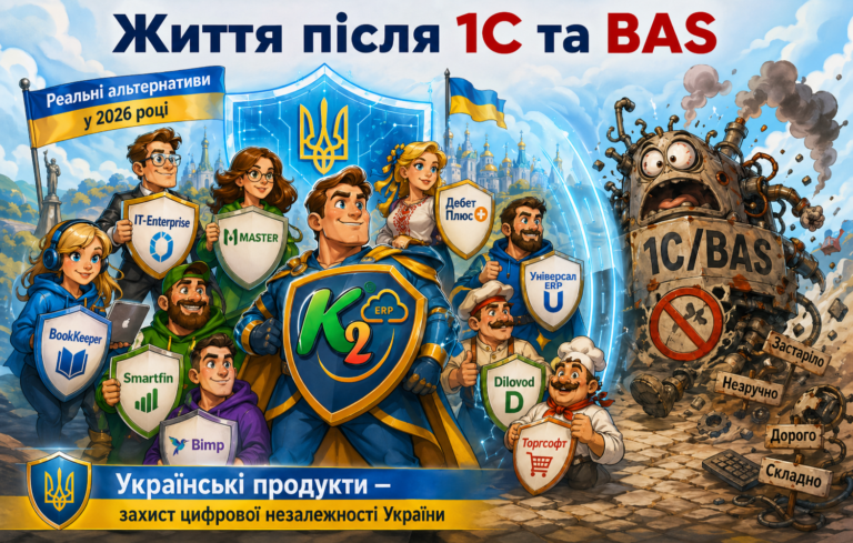 Життя після 1С та BAS: повний гід по K2 ERP для вашого бізнесу