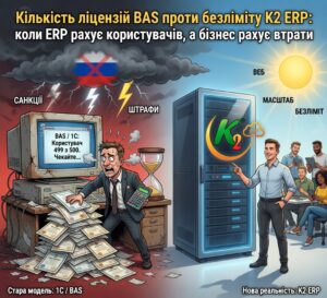 bas проти K2 ERP