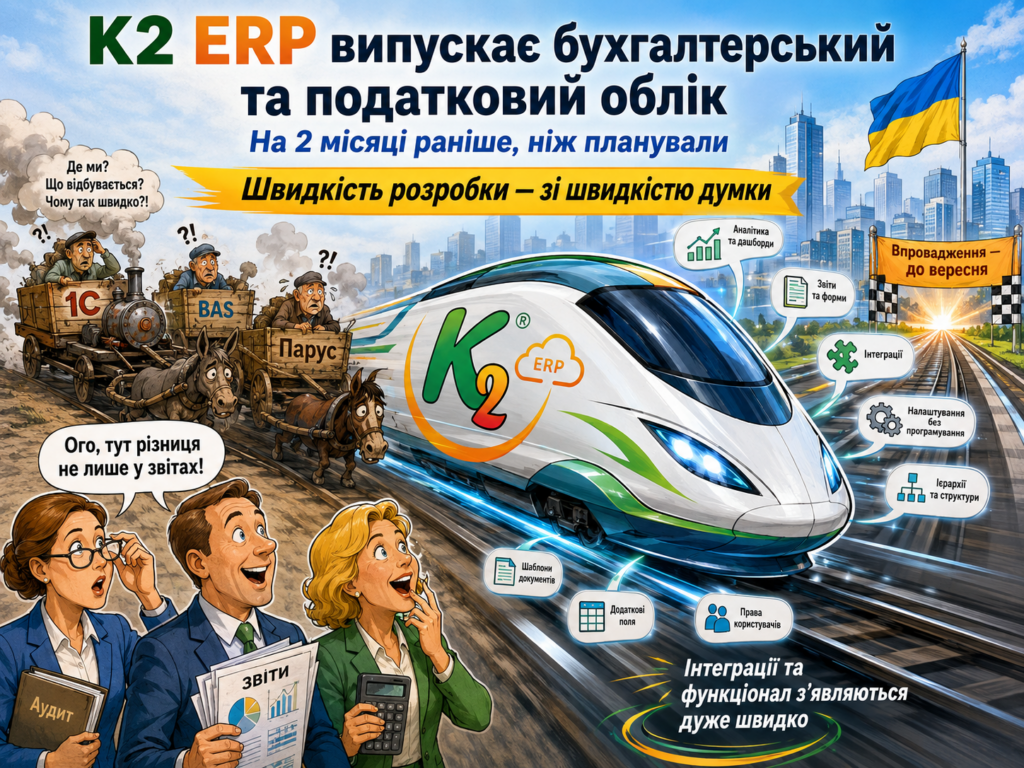 K2 ERP випускає бухгалтерський та податковий облік на два місяці раніше: повний гід по K2 ERP для…