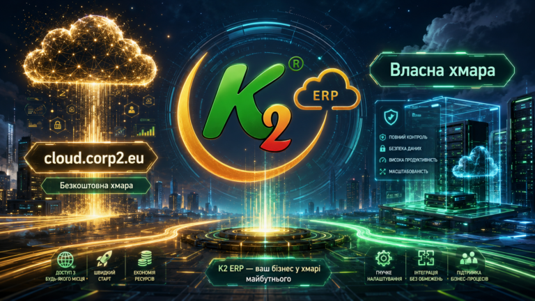 Чим відрізняється робота в cloud.corp2.eu від власної хмари: повний гід по K2 ERP для вашого бізнесу
